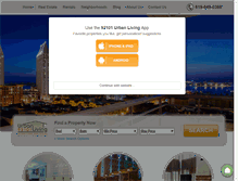 Tablet Screenshot of 92101urbanliving.com